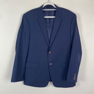 Lauren Ralph Lauren Men Navy 100% Wool‎ Slim Fit Blazer Sport Coat Jacket Sz46R
